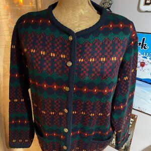 Tally Ho Nordic Fairisle Vintage Cardigan